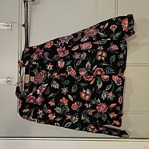 Choices, petite large, flowered with black, suit jacket..